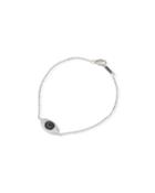 14k White Gold Diamond & Sapphire Bracelet