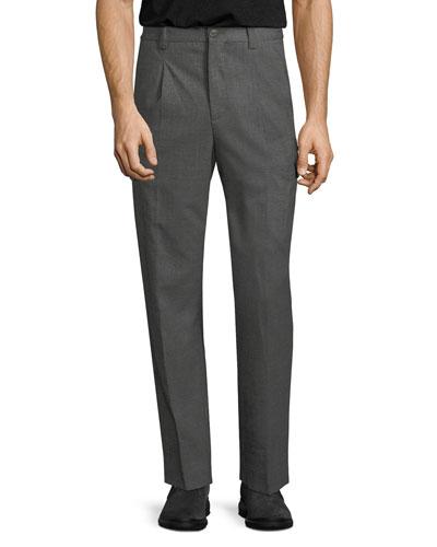 Wool Cargo Pants, Gray