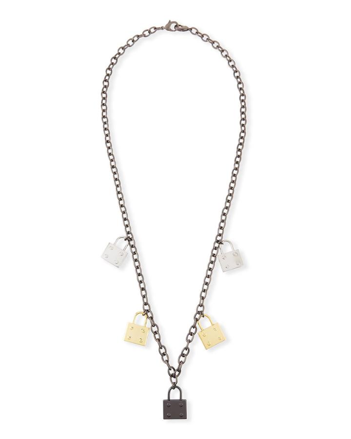 Elle Multi-lock Pendant Necklace