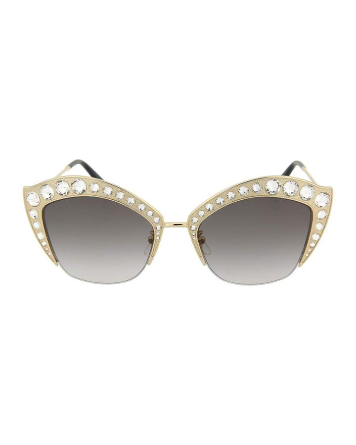 Special Edition Semi-rimless Swarovski&reg; Cat-eye