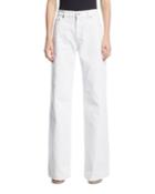 Wide-leg High-rise Denim Pants