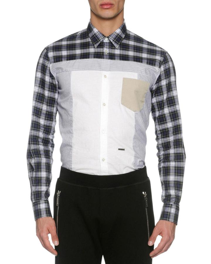 Mixed-plaid Cotton