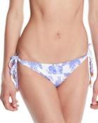 Reversible Elephant/stripes Tie Bikini Bottom