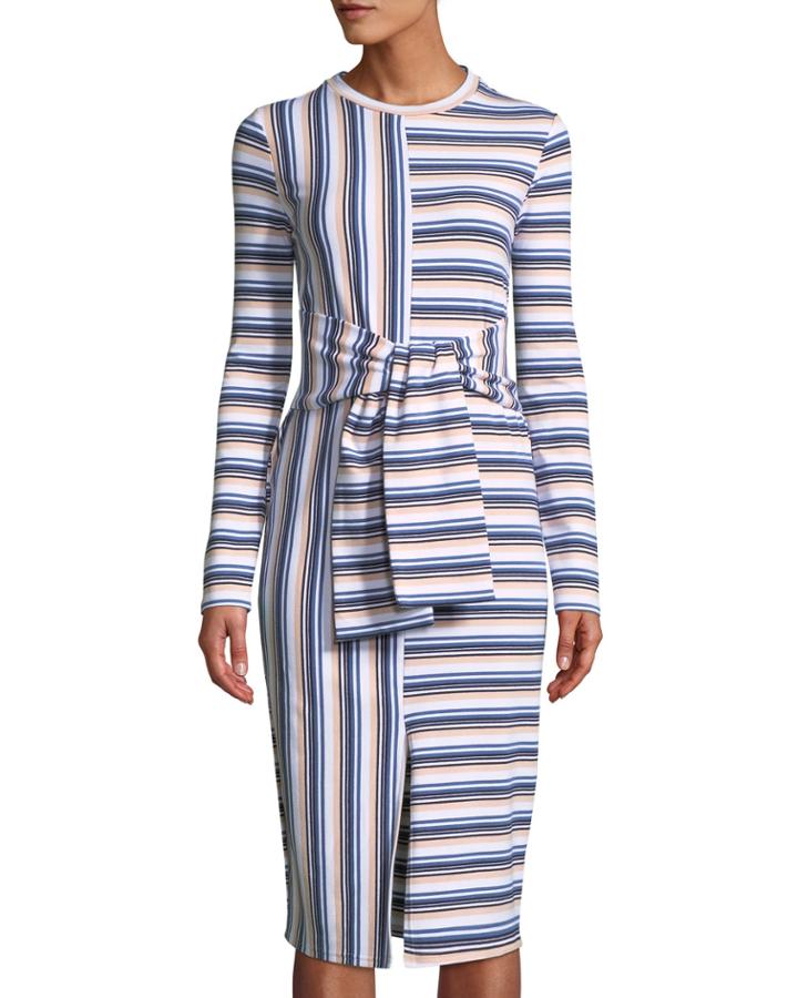 Striped Twisted-waist