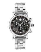 38mm Day Glam Stainless Steel Chronograph Watch,