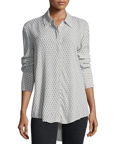 Crystal Night Diamond-print Back-cutout