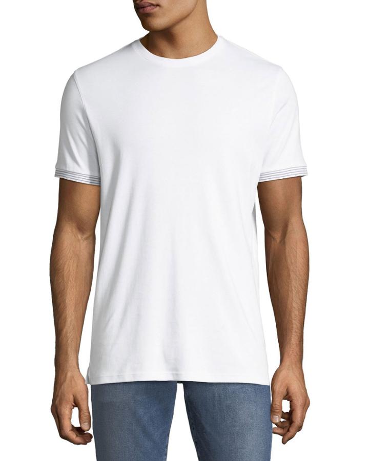 Men's Englee Striped-cuff T-shirt