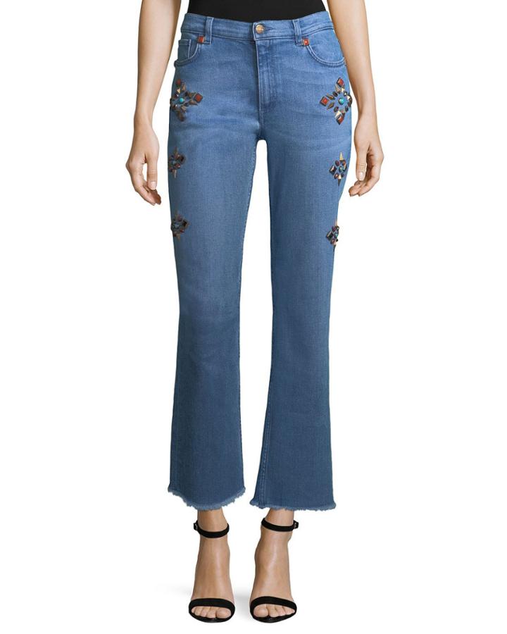 High-rise Flare-leg Jeans W/