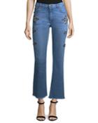 High-rise Flare-leg Jeans W/