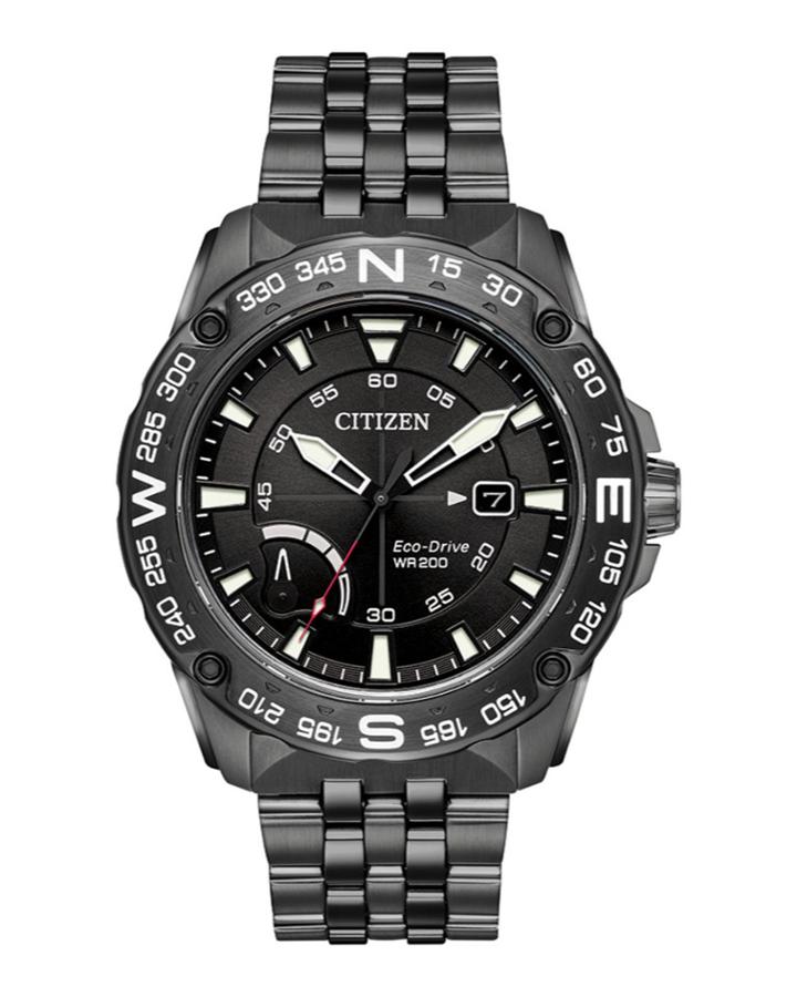 Men's 44mm Eco-drive Watch With Bracelet, Gray