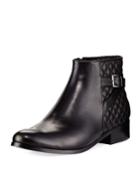 Rolly Low-heel Napa Leather Booties