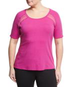 Reese Mesh-inset Tee,