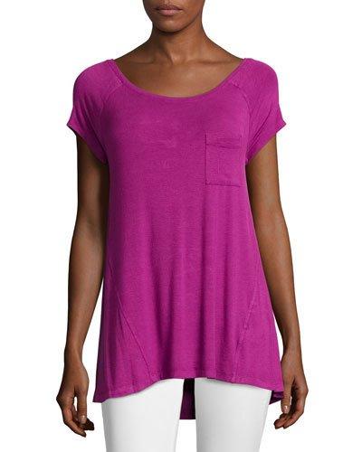 Cap-sleeve High-low Tee