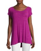 Cap-sleeve High-low Tee