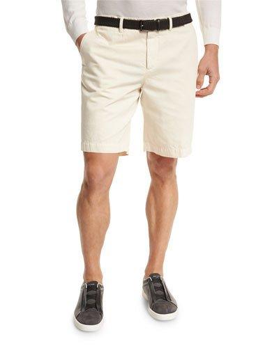 Cotton-linen Chino Shorts,