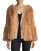 Long-sleeve Fur Wrap Jacket
