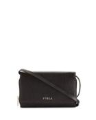 Leather Crossbody Pouch, Black