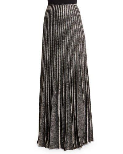 Kiklos Shimmery A-line Ball Skirt, Caviar/gold
