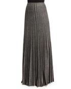 Kiklos Shimmery A-line Ball Skirt, Caviar/gold