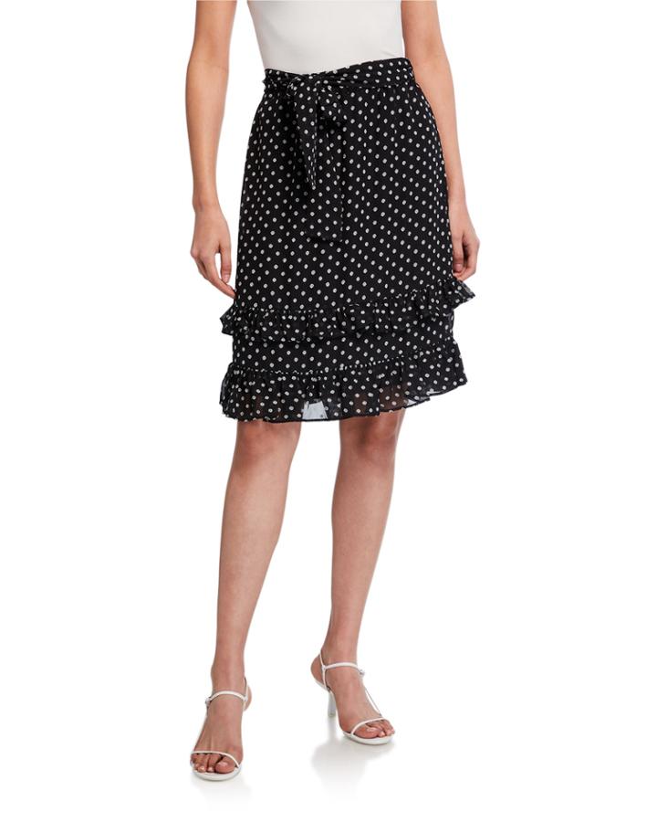 Polka Dot Ruffle-trim