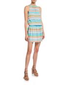 Paris Striped Sleeveless Dress