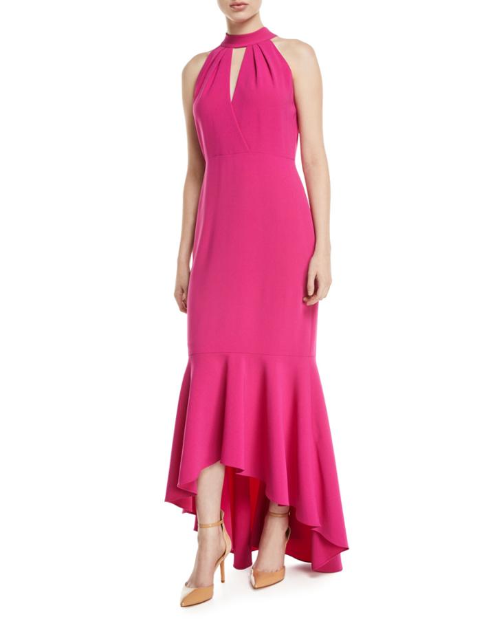 Bennington High-low Halter Gown