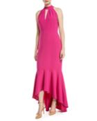 Bennington High-low Halter Gown