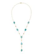 14k Mega Bliss Turquoise Y-drop Necklace