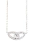 Cherish Interlocking Link Necklace With Diamonds