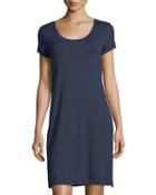 Short-sleeve Scoop-neck Tee Dress