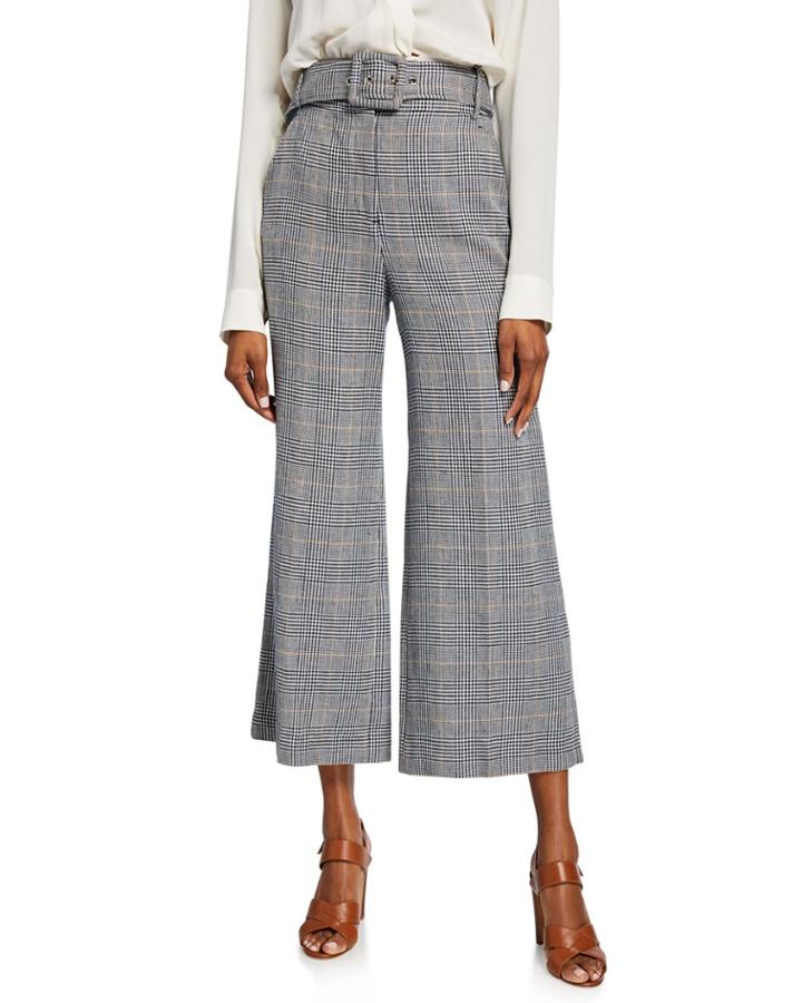 Dexter Cropped Houndstooth Pants