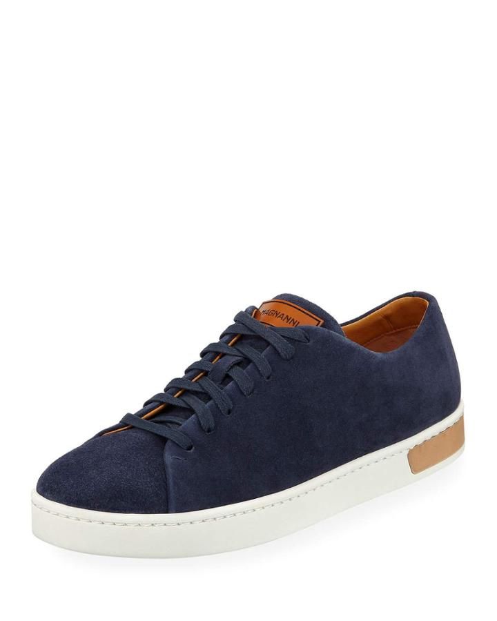 Lace-up Suede Platform