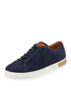 Lace-up Suede Platform