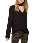 Raven Choker-neck Blouse