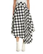 Giant Polka-dot Skirt With Pleated Detail