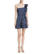 Konner One-shoulder Striped