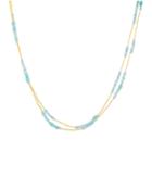 Long Bead Necklace With