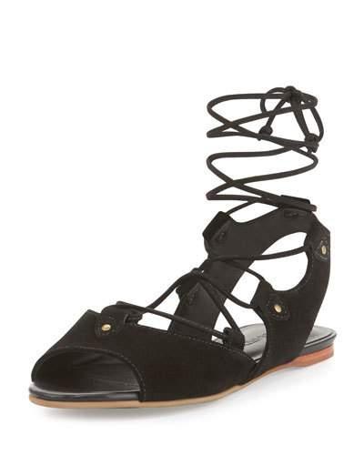 Olivia Suede Lace-up Gladiator
