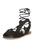 Olivia Suede Lace-up Gladiator