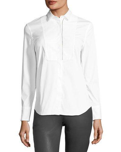 Monili-beaded Stretch-poplin