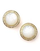 Mother-of-pearl Diamond Earrings