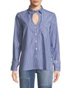 Striped Buckle-cuff Keyhole