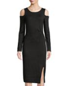 Cold-shoulder Knotted