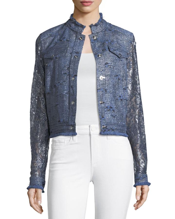 Meggy Lace-sleeve Jacket