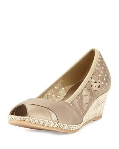Mersey Laser-cut Wedge Pump, Opal