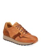 Men's Mixed Leather Trainer
