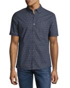 Otis Geo-print Slim-fit Short-sleeve