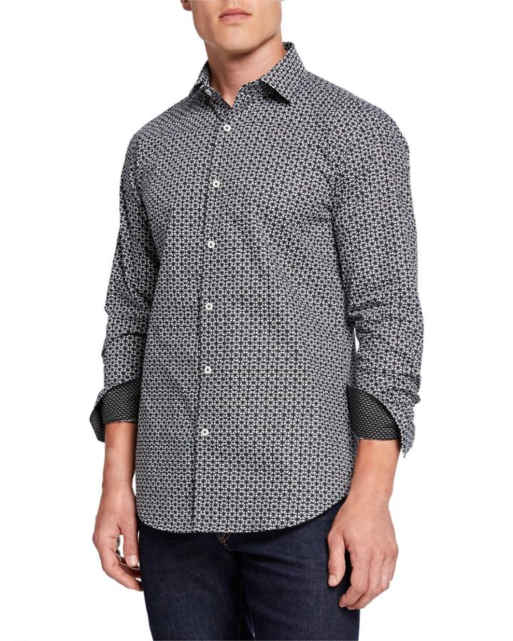 Men's Shape-fit Woven Pattern