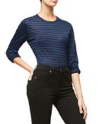 Long-sleeve Striped Crew Top - Inclusive