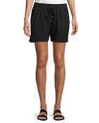 Drawstring-waist Cotton Gauze